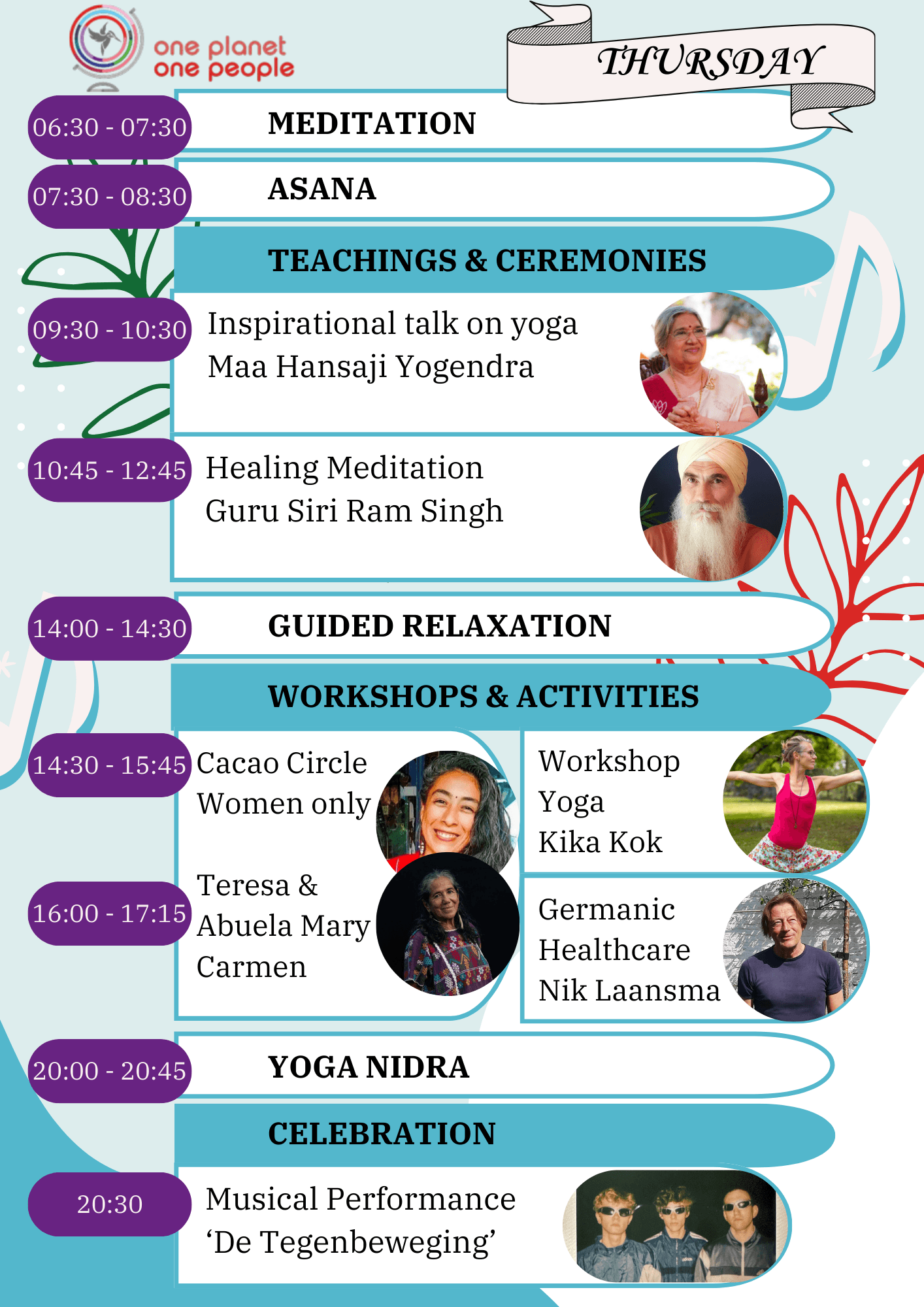 Festival Program is now online! - One Planet One People